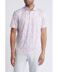 Johnnie-o - The Great Lakes Icon Print Prep-formance Polo - Lyst