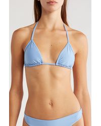 Volcom - Simply Seamless Triangle Bikini Top - Lyst