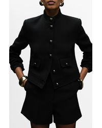 Mango - Claudia Button Front Jacket - Lyst