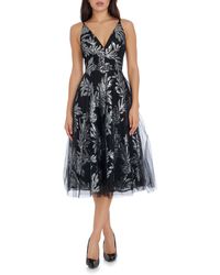 Dress the Population - Courtney Sequin Lace Cocktail Dress - Lyst