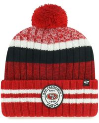 '47 - San Francisco 49Ers Quiver Cuffed Knit Hat With Pom - Lyst
