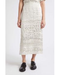 Partow - Alina Textured Silk Blend Skirt - Lyst
