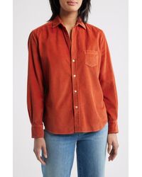 Frank & Eileen - Eileen Relaxed Cotton Corduroy Button-Up Shirt - Lyst