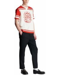 Balmain - Varsity T-Shirt With Écusson Print - Lyst