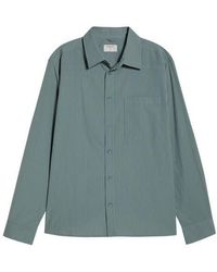 Percival - Clancy Stripe Cotton Button-Up Shirt - Lyst