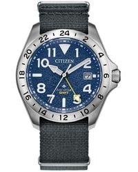 Citizen - Promaster Land Gmt Eco-Drive Nylon Strap Watch, 39.5Mm - Lyst