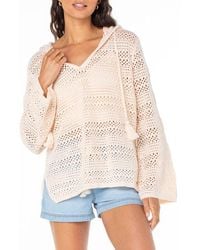 Roxy - Hippie Love Open Stitch Hoodie - Lyst