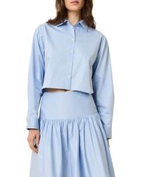 Solid & Striped - The Cropped Avril Button-Up Shirt - Lyst
