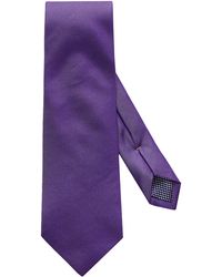 Eton - Solid Silk Tie - Lyst