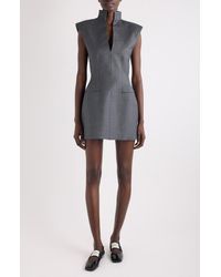 Givenchy - Raw Edge Wool Sheath Dress - Lyst