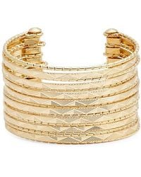 Nordstrom - Textured Multiband Cuff Bracelet - Lyst