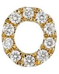 Bony Levy - Icon Diamond Initial Single Stud Earring - Lyst