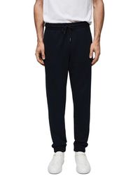 Mango - Elastic Waist Cotton Blend Joggers - Lyst