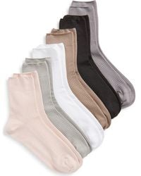 Muk Luks - Assorted 6-Pack Crew Socks - Lyst
