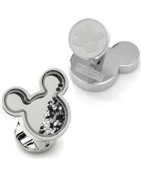 Cufflinks Inc. - X Disney Mickey Silhouette Floating Crystals Cuff Links - Lyst