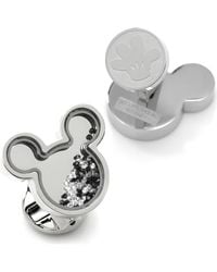 Cufflinks Inc. - X Disney Mickey Silhouette Floating Crystals Cuff Links - Lyst