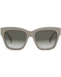 Celine - Triomphe 55mm Round Sunglasses - Lyst