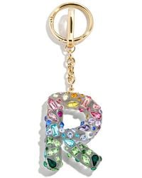 BaubleBar - Crystal Initial Key Ring Bag Charm - Lyst