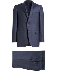 Canali - Siena Regular Fit Denim Effect Wool Suit - Lyst