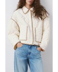 Mango - Quilted Jacket - Lyst