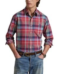 Polo Ralph Lauren - Classic Fit Plaid Cotton Oxford Button-Up Shirt - Lyst