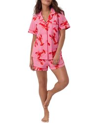 Bedhead - Print Stretch Organic Cotton Jersey Short Pajamas - Lyst