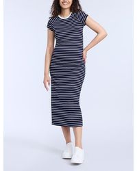 Motherhood Maternity - Rib Knit Short Sleeve Raglan Midi Dress - Lyst