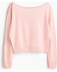 H&M - Off-The-Shoulder Jumper - Lyst