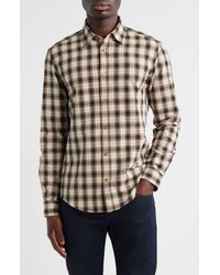BOSS - Roan Slim Fit Plaid Cotton Button-Up Shirt - Lyst