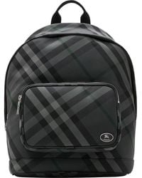 Burberry - Grid Backpack - Lyst