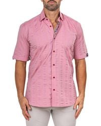 Maceoo - Galileo Marthy Short Sleeve Button-Up Shirt - Lyst