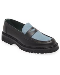 VINNY'S - Richee Two-tone lugged Penny Loafer - Lyst