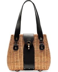 Frances Valentine - Gigi Wicker & Leather Basket Bag - Lyst