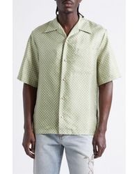 Amiri - Ma Polka Dot Silk Camp Shirt - Lyst