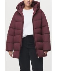 Mango - Water Repellent Hooded Puffer Coat - Lyst