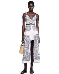 Sandro - Bandana Print Crop Top - Lyst