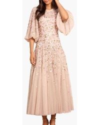 Needle & Thread - Sylvia Round Neck Ankle Gown - Lyst