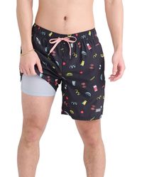 Saxx Underwear Co. - Oh Buoy 2n1 7-inch Volley Swim Shorts - Lyst