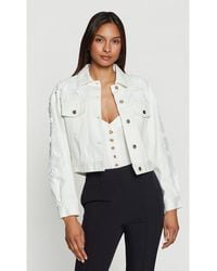 Generation Love - Lexia 3D Lace Combo Denim Jacket - Lyst