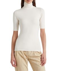 Ralph Lauren - Jersey Turtleneck Top - Lyst