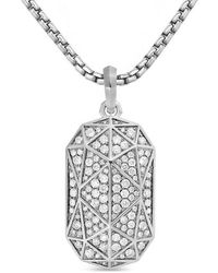 David Yurman - Torqued Faceted Amulet - Lyst