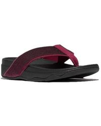 Fitflop - Surfa Sequin Toe Post Sandals - Lyst