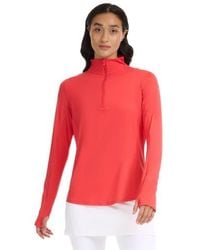 BloqUV - Long Sleeve Sun And Uv Protection Relaxed Mock Zip Top - Lyst