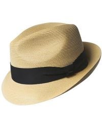 Bailey - Craig Woven Fedora - Lyst