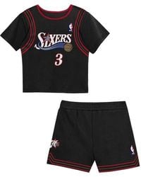 Mitchell & Ness - Toddler Allen Iverson Philadelphia 76Ers 2-Piece Play By Place T-Shirt & Shorts Set - Lyst