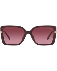 Michael Kors - Castellina 55mm Gradient Square Sunglasses - Lyst