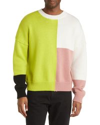 FRAME - Gender Inclusive Colorblock Merino Wool Sweater - Lyst