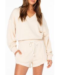 Roxy - Dream Thing V-Neck Sweatshirt - Lyst