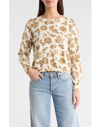Vince Camuto - Floral Cotton Sweater - Lyst