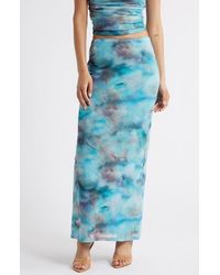 Open Edit - Mesh Maxi Skirt - Lyst